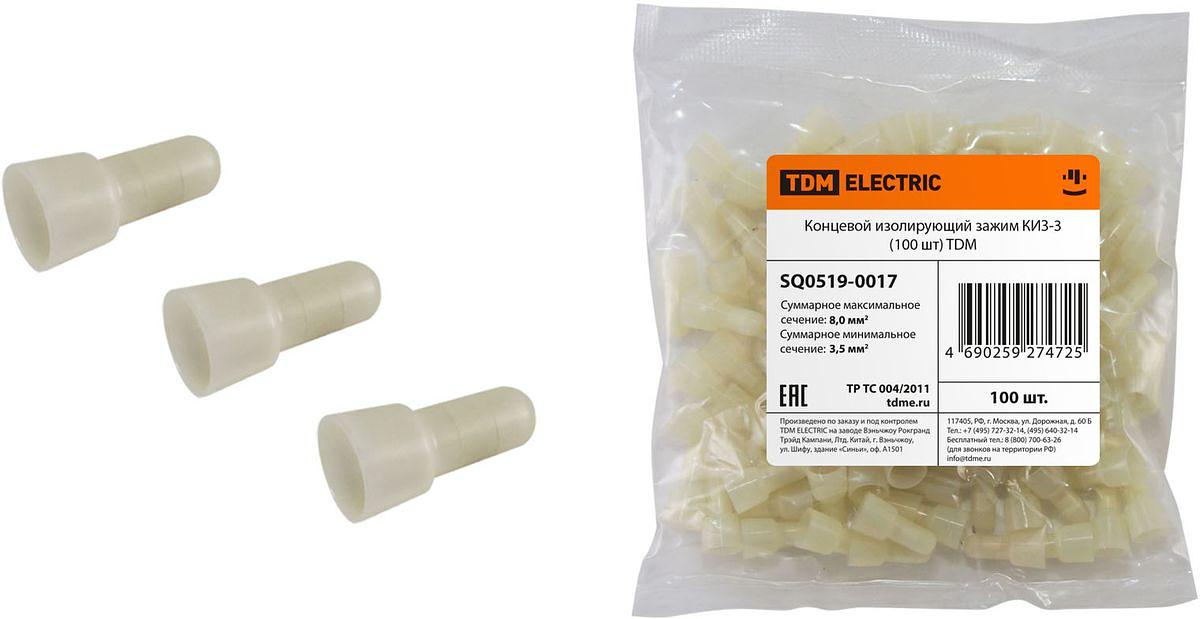 Концевой изолирующий зажим КИЗ-3 (100 шт) TDM фото 1