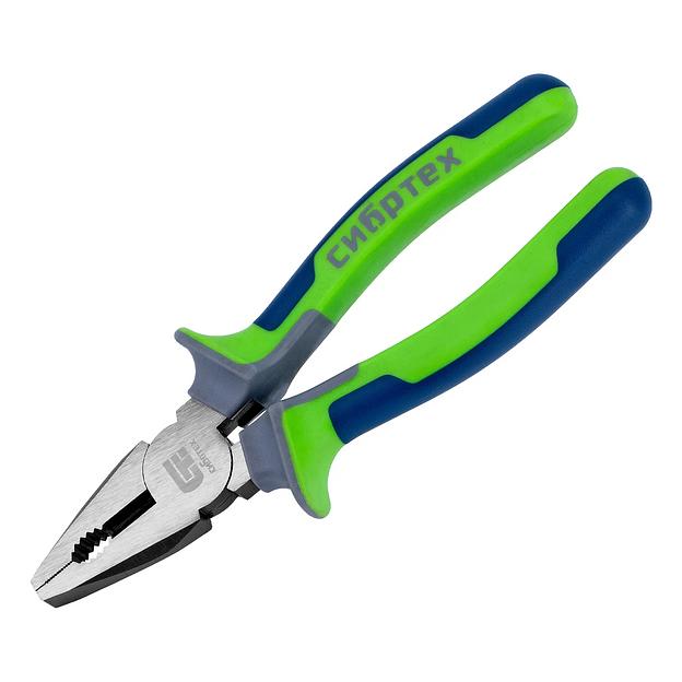 Плоскогубцы комбинированные, 200 мм, фосфатирование, трехкомпонентные рукоятки фото 1