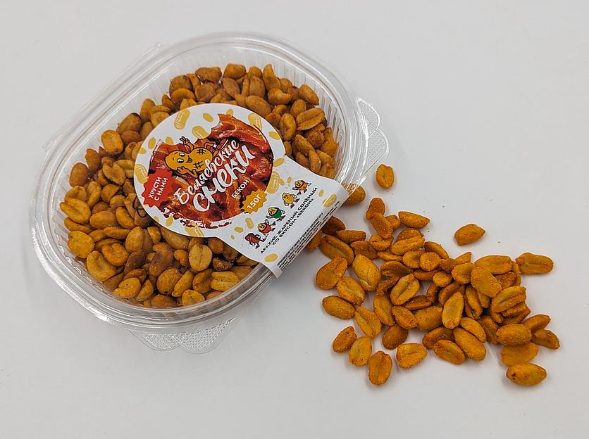 Арахис жаренный солёный со вкусом «Бекон», фасованный, 150 гр, опт фото 1