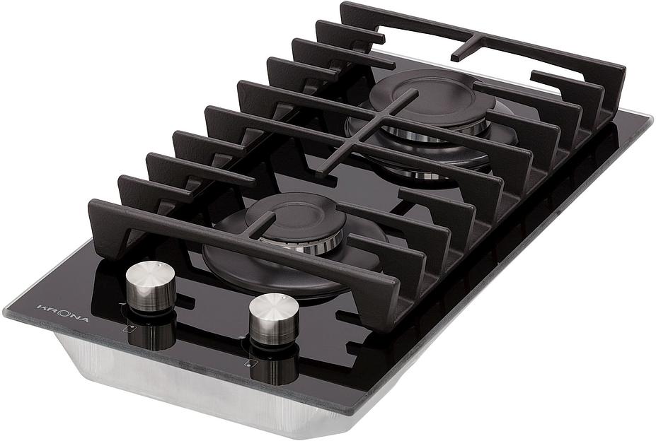 Газовая варочная поверхность Krona Hagel 30 BL черный фото 2