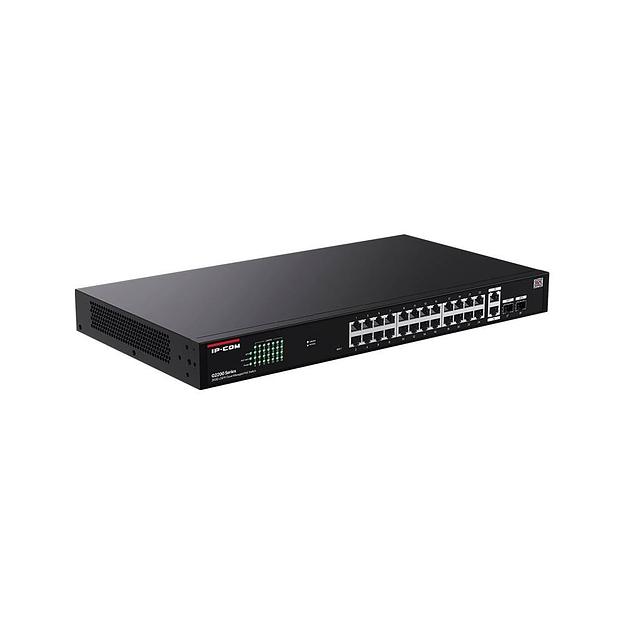 IP-COM G2228P-24-410W Web smart коммутатор с 26 гигабитными портами и 2 SFP-портоми, PoE 24х30Вт (до 370Вт) фото 3