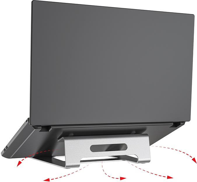 Подставка Cactus CS-NB-AL серебристый фото 5