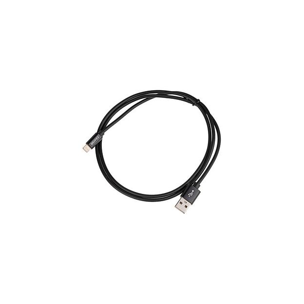 Кабель Lightning (m) - USB (m), 1м, 2.4A, черный фото 1