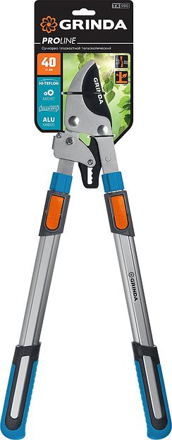 GRINDA TX-980, 645 - 885 мм, высокоуглеродистая сталь, закаленные лезвия, храповый механизм, телескопический, плоскостной сучкорез, PROLine (424515) фото 5