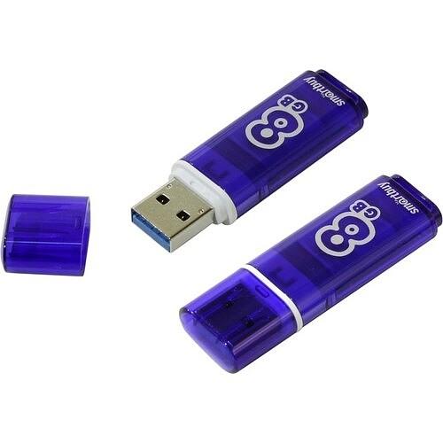 Smartbuy USB Drive 8GB Glossy series Dark Blue (SB8GBGS-DB) фото 1