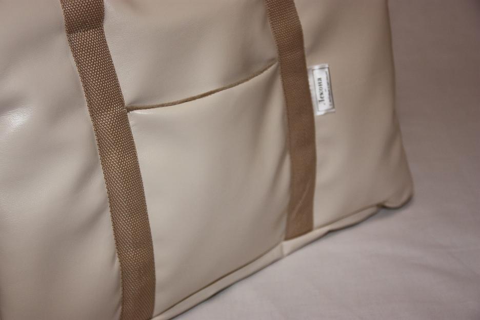 Сумка-переноска Кери (эко-кожа) Крем-брюле для домашнего питомца ОПТ фото 6