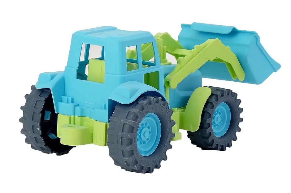 Трактор передний ковш 26 см (зелено-голубой) в коробке ОПТ фото 2