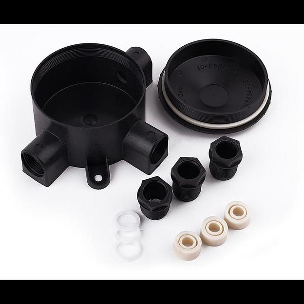 Коробка распределительная ОП 3-х рожк. У-409 ABS пластик ПЭМИ 43Б16У4093 фото 1