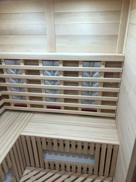 Угловая четырехместная ИК сауна с керамическими нагревателями фото 5