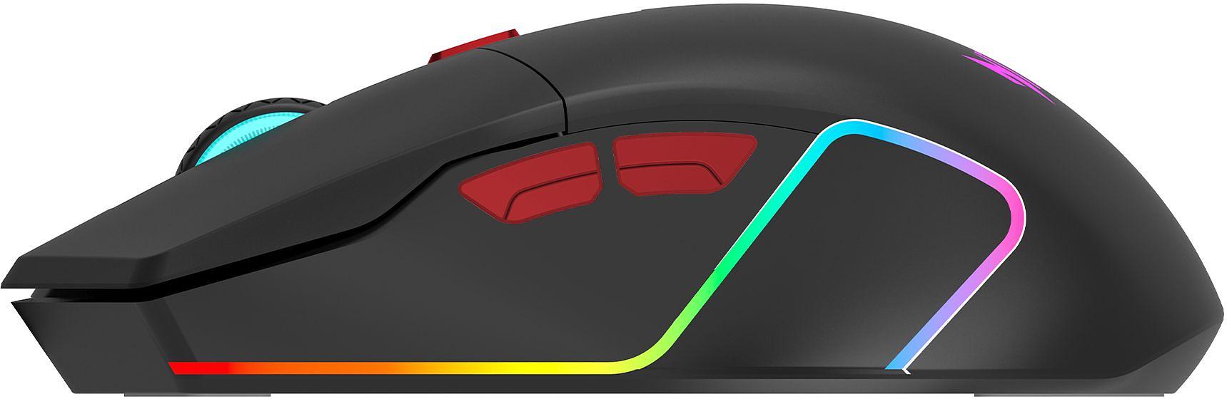 Мышь Acer Nitro OMR304 черный оптическая (3200dpi) беспроводная BT/Radio USB (6but) фото 3