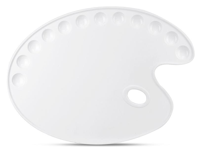 Палитра для смешивания красок Deli 68300 эллипс 400x290мм пластик фото 1