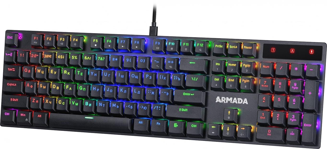 Клавиатура механическая DEFENDER (45004) Armada GK-004 RU фото 2