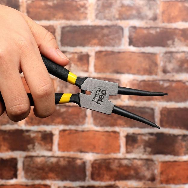 Съемник Deli Набор из 4-х съемников стопорных колец Deli DL20521-4 175мм, сталь HRC50-54, прорезиненная рукоять, блистер фото 7