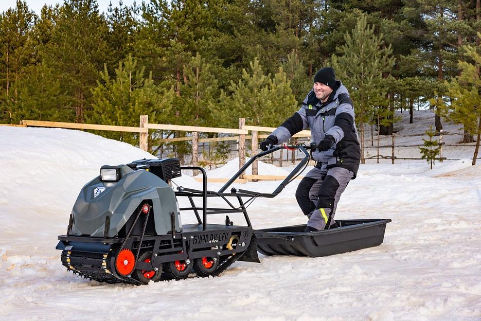 Мотобуксировщик Бурлак М2 LFP, 9 л.с., 1450*510*810 мм. фото 5