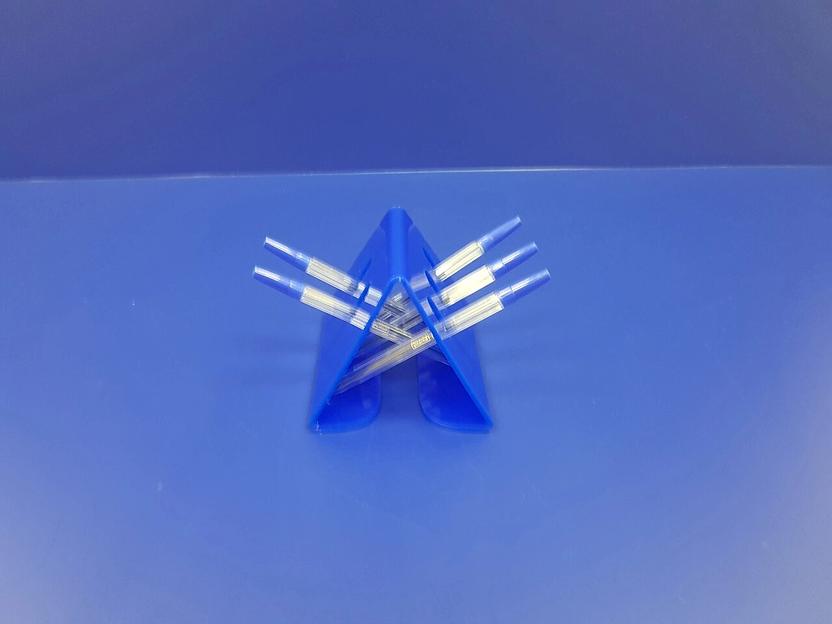 Подставка для ручек карандашей кистей 5 секции.(домик , цвет синий) фото 3