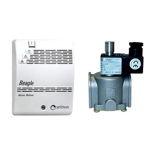 RGDGP5MP1 NA15 Seitron (Сейтрон) бытовой комплект для обнаружения утечек пропана (сигнализатор RGDGP5MP1 Beagle + клапан нормально-открытого типа с ручным взводом Ду15) фото 3