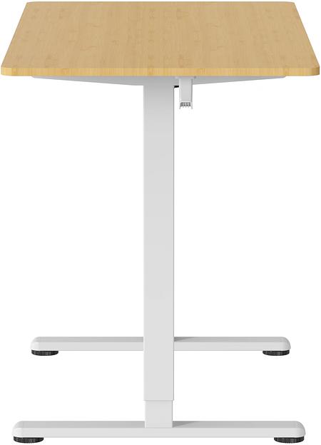 Стол для компьютера Cactus CS-ED-WTBAM столешница бамбук бежевый каркас белый фото 2