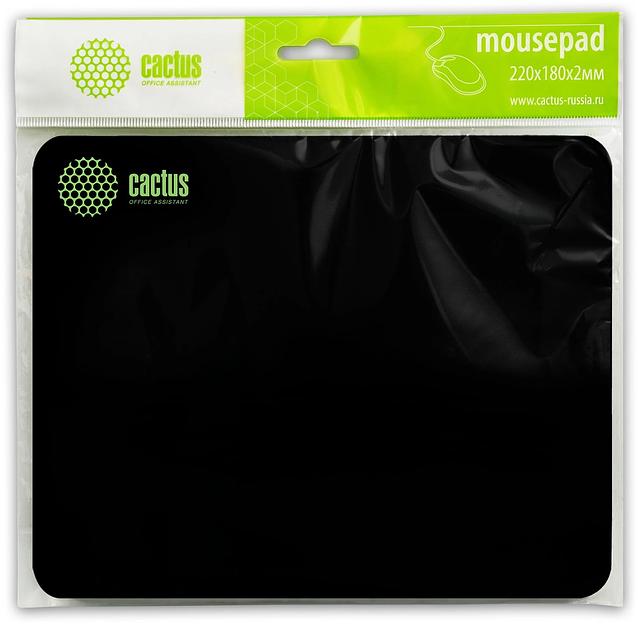 Коврик для мыши Cactus Black 220x180x2мм (CS-MPС-P01XS) фото 3
