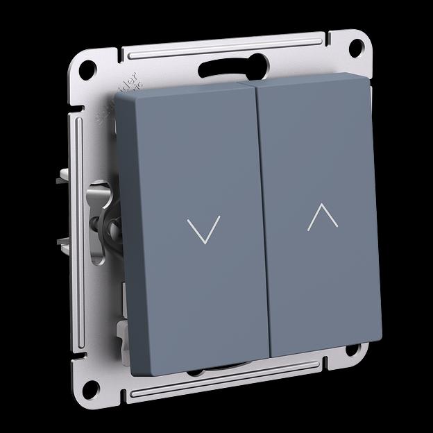 ATLASDESIGN 2-клавишный ВЫКЛЮЧАТЕЛЬ ЖАЛЮЗИ, 10А, мех., ГРИФЕЛЬ фото 2