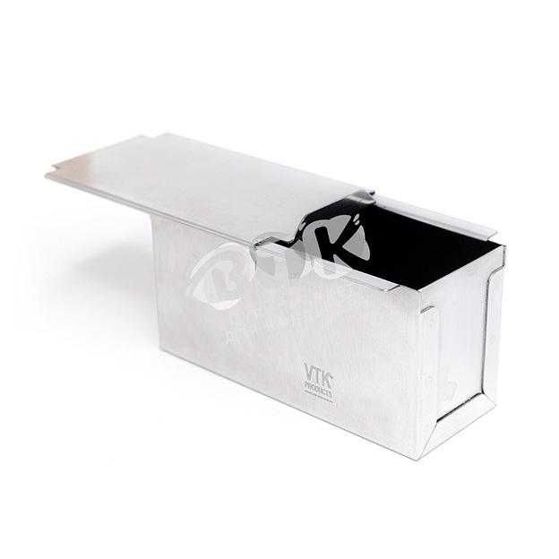 Форма для тостового хлеба с крышкой 180х100х100 мм нержавеющая сталь фото 3