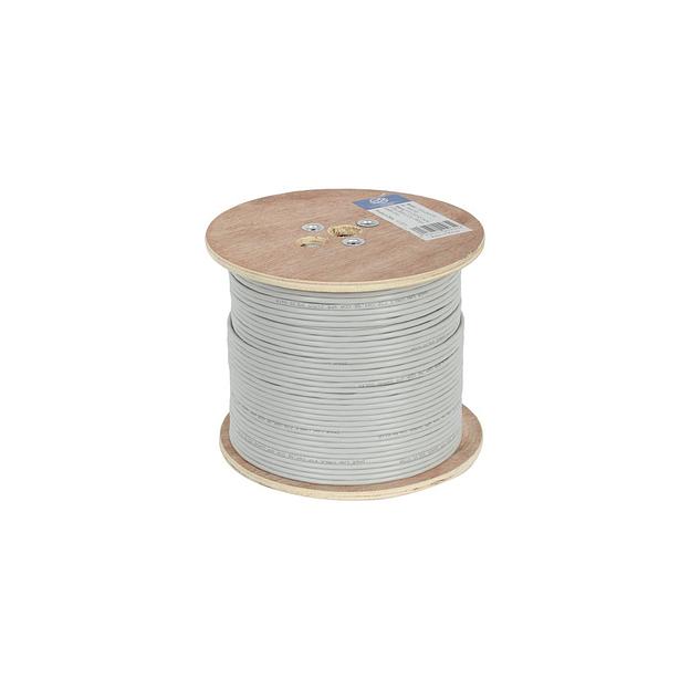 Кабель сетевой NingBo литой (molded), FTP, кат.5E, 305м, 4 пары, 0.5мм, алюминий омедненный, одножильный, серый фото 1