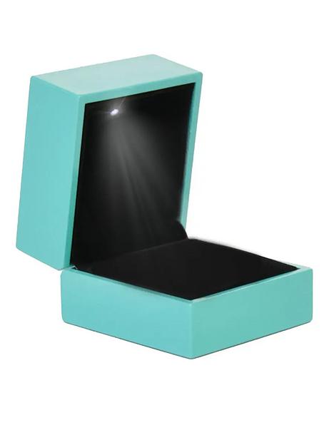 Футляр с подсветкой для украшений (бирюзовый) ОПТ фото 1