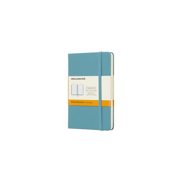 Блокнот Moleskine Classic, 192стр, в линейку, твердая обложка, голубой [mm710b35] фото 1