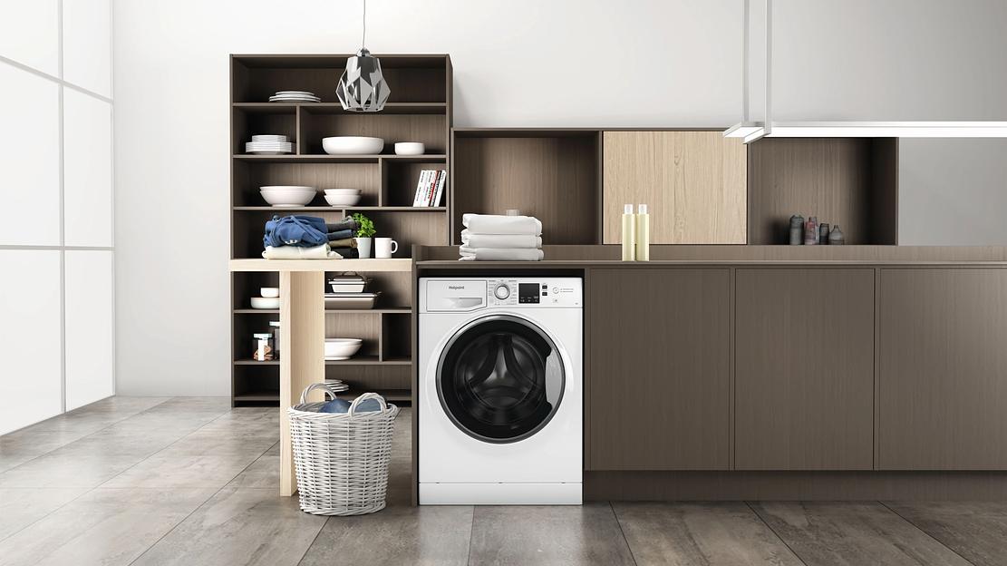 Стиральная машина Hotpoint NUS 5015 S RU класс: A загр.фронтальная макс.:5кг белый фото 9