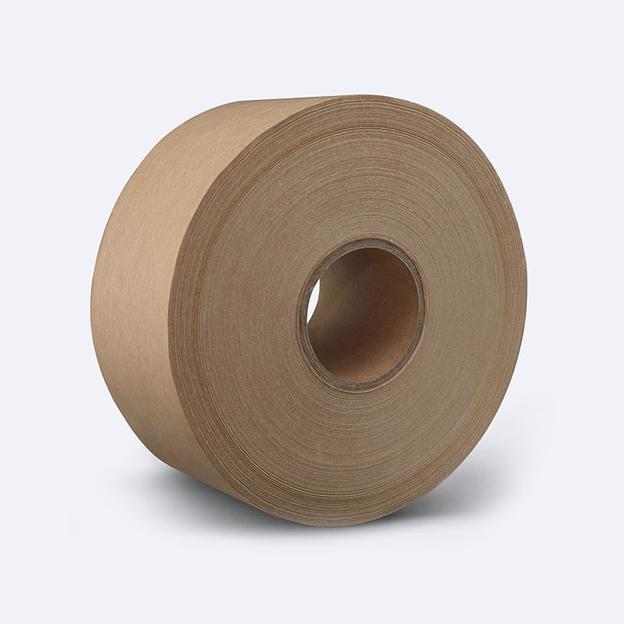 Клейкая бумажная крафт лента 24 мм 25 м, опт фото 1