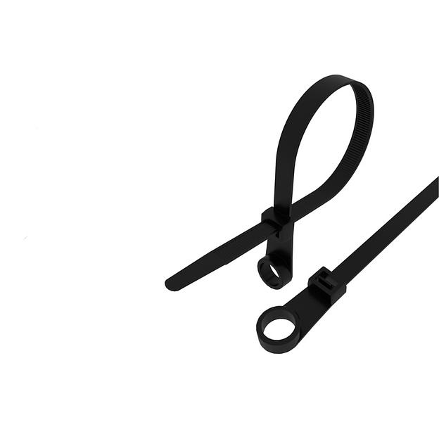 Хомут кабельный 3.6х100 под винт нейл. черн. (уп.100шт) Rexant 07-0105 фото 1