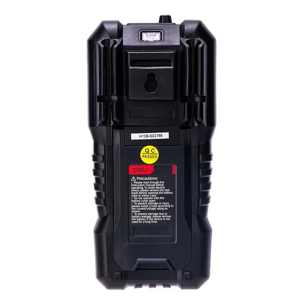 Измерительный и разметочный инструмент Deli Многофункциональный цифровой мультиметр Deli DL334303 напряж. 0-1000В, сила тока 0,02-10А, сопр. до 60 МОм, ЖК-дисплей фото 8