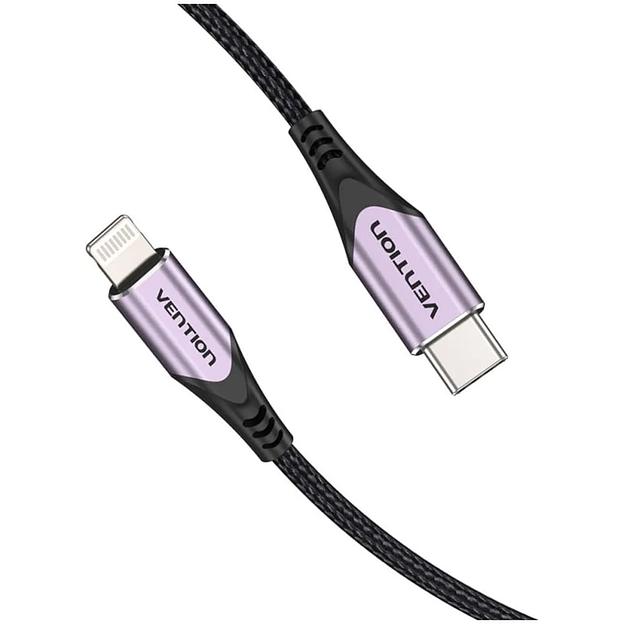 Кабель Vention USB 2.0 CM/Lightning 8M для iPad/iPhone - 1м. Фиолетовый Vention TACVF фото 2