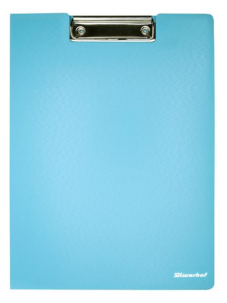 Папка клип-борд Silwerhof 957024 A4 полипропилен вспененный 1.8мм голубой с крышкой фото 1