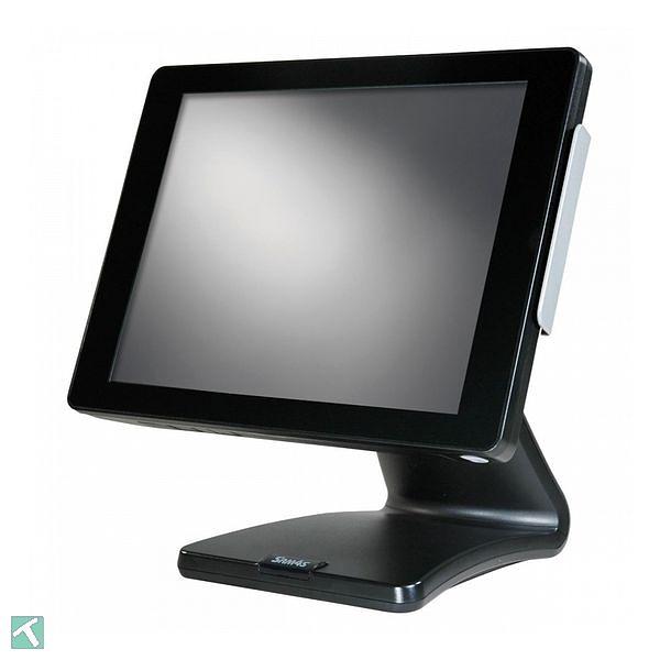 Sam4s SPT-S260 - POS-терминал моноблок черный. 15“ сенсорный емкостной безрамочный экран, 4Gb, SSD, MSR, Celeron N3160 фото 1