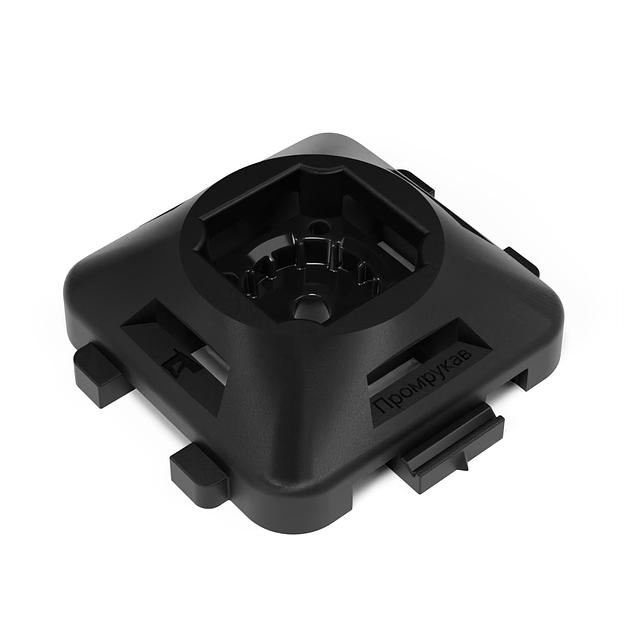 Площадка под стяжку усиленная для прямого монтажа черная (50шт/750шт уп/кор) фото 1