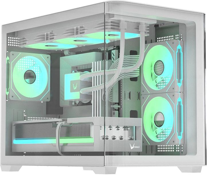 Корпус Formula Crystal U2M Floe белый без БП mATX 1xUSB3.0 audio bott PSU фото 1