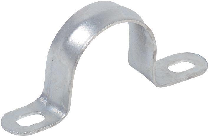 Скоба металлическая двухлапковая d=19-20мм фото 1