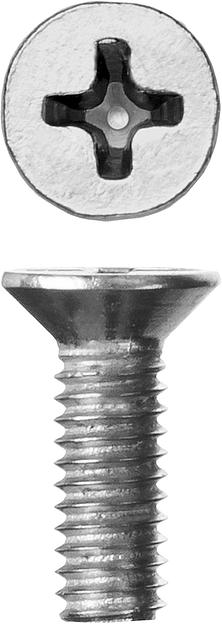 ЗУБР DIN 965, кл. пр. 4.8, M4 х 12 мм, цинк, 5 кг, винт с потайной головкой (303110-04-012) фото 1