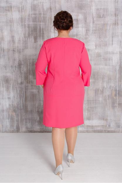 Платье коралловое П-0084 фото 2