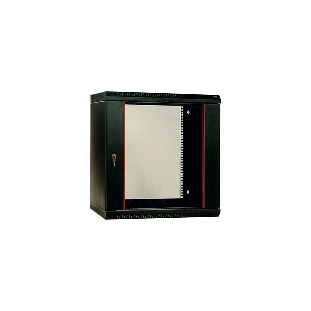 Шкаф коммутационный ЦМО ШРН-Эконом ШРН-Э-12.350-9005 настенный, стеклянная передняя дверь, 12U, 600x350 мм фото 1