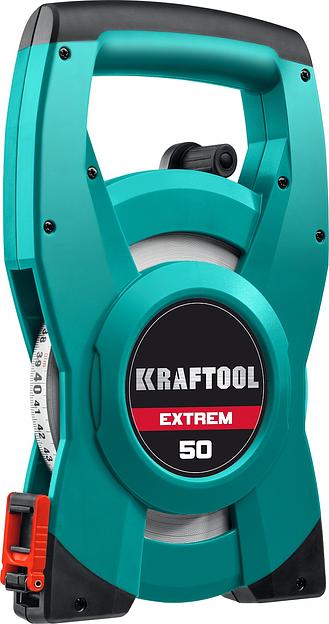KRAFTOOL 50 м, геодезическая стальная мерная лента (34185-50) фото 1