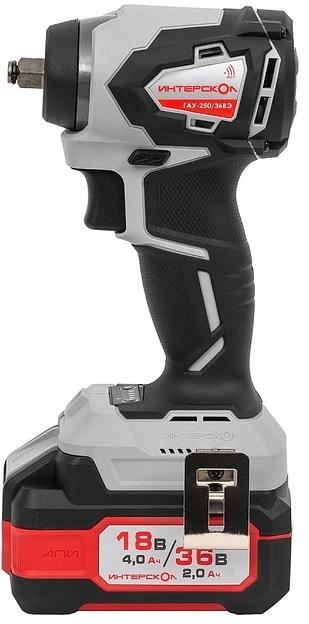 Гайковерт Интерскол ГАУ-250/36ВЭ аккум. патрон:квад.3/8" (863.2.2.70) фото 2