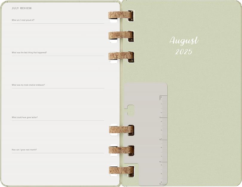 Еженедельник Moleskine ACADEMIC SPIRAL DHSPK5212AMWH3 Large 150х210мм 200стр. кремовые страницы спираль киви фото 8