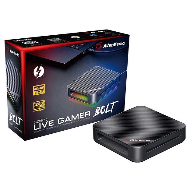 Устройство видеозахвата внешнее AVER Media Live Gamer BOLT, 2160p60, HDMI 2.0 (Pass-Through), Thunderbolt 3, (GC555), (679729), RTL фото 1