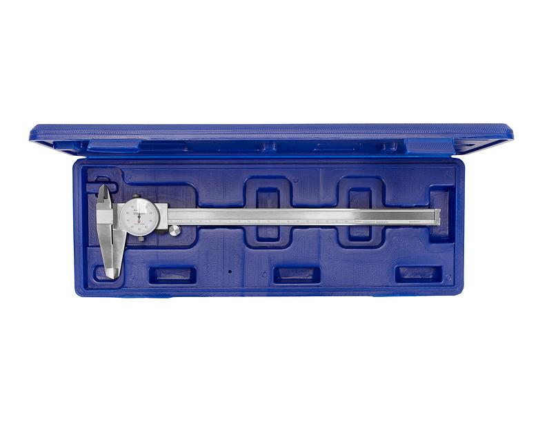 Штангенциркуль ШЦК-1-250 0,01 с круг. шкалой губ. 50мм SHAHE с поверкой фото 2