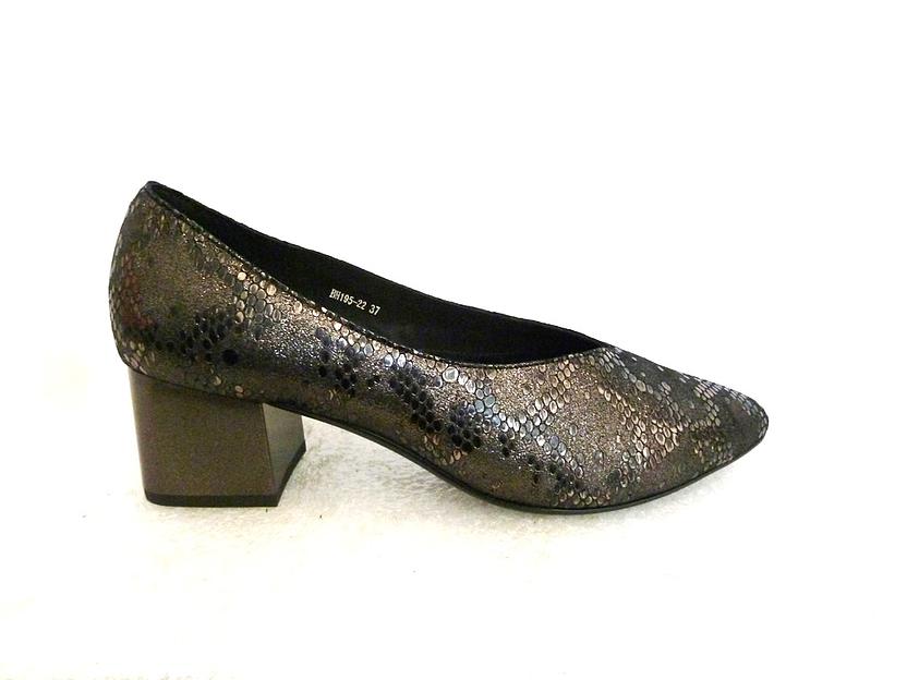 Туфли женские, чёрные, натуральная замша, каблук 5,5 см. фото 1