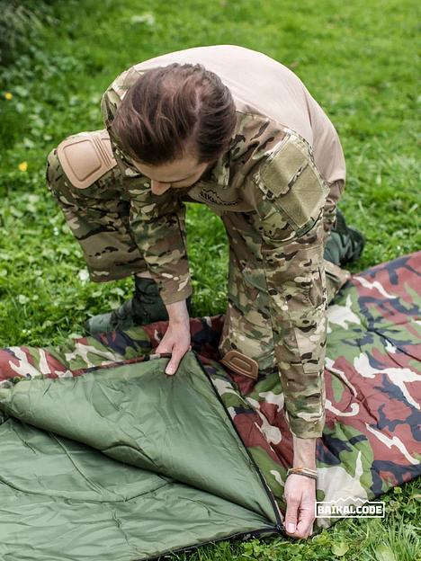 Спальный мешок туристический камуфляж фото 7