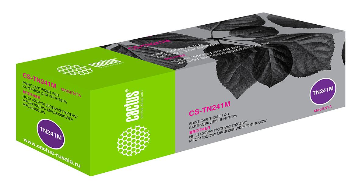 Картридж лазерный Cactus CS-TN241M TN-241M пурпурный (1400стр.) для Brother HL-3170CDW фото 1