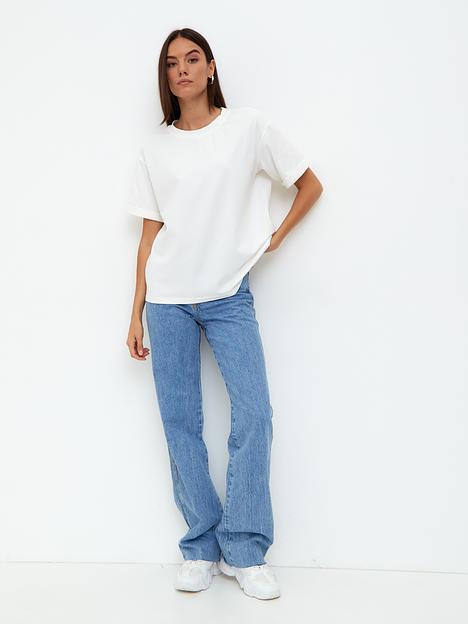 Футболка женская белая базовая фото 5