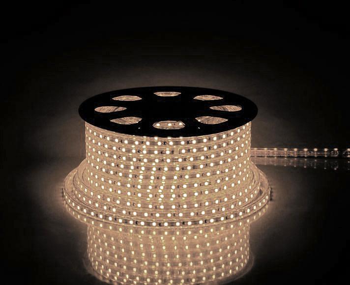 Лента светодиодная LEDх60/м 1м 4.4w/m 220в.IP65 тепло-белый фото 1
